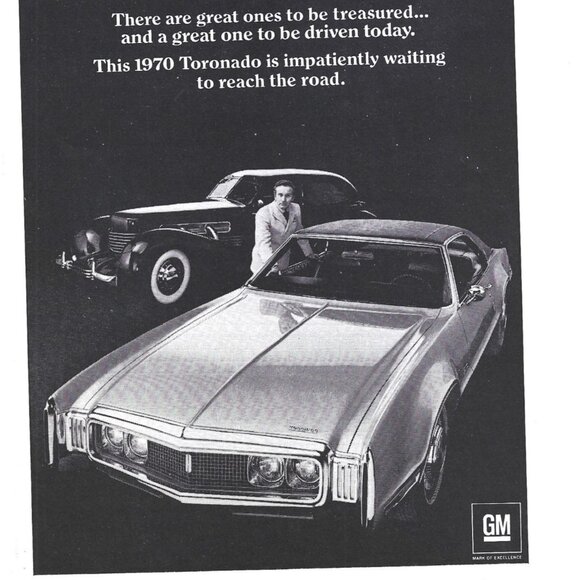 1970 Tornado Oldsmobile GM Luxury Car Automobile Advertisement Print Ad 9 in - Picture 2 of 2